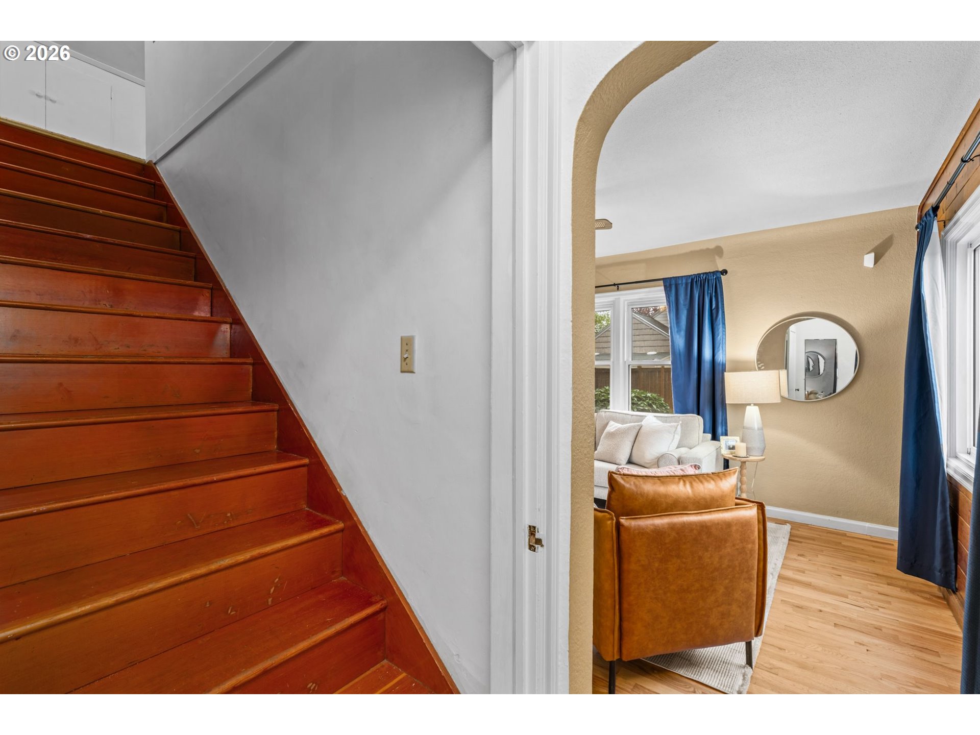 1360 Taft Street Eugene, OR 97402 - Photo 20 of 35 a view of entryway and hall with wooden floor