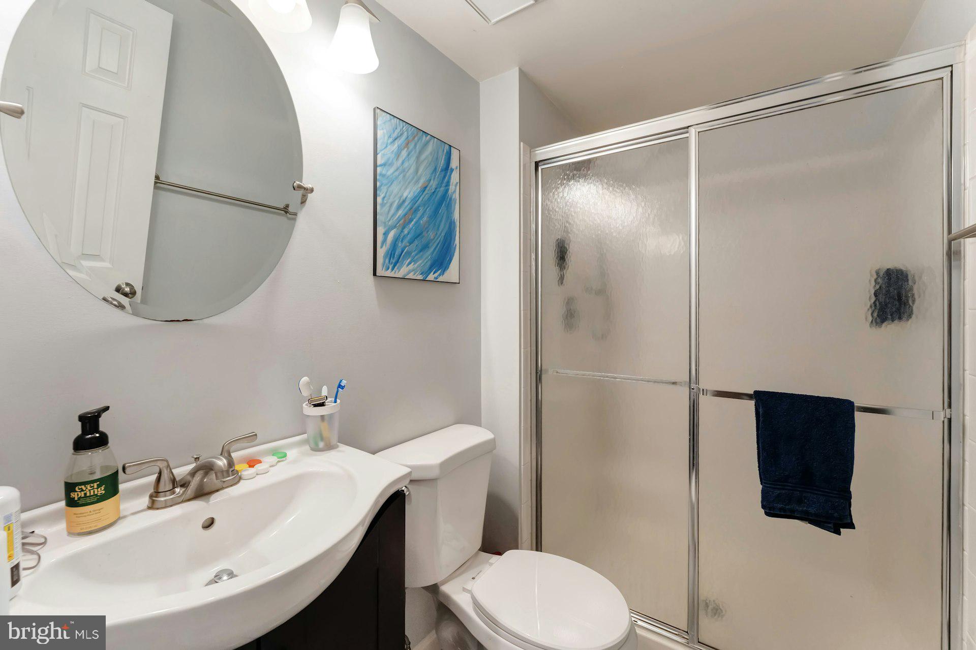 43602 Blacksmith Square Ashburn, VA 20147 - Photo 26 of 33 a bathroom with a sink toilet and mirror