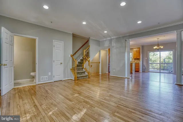 wooden floor in an empty room