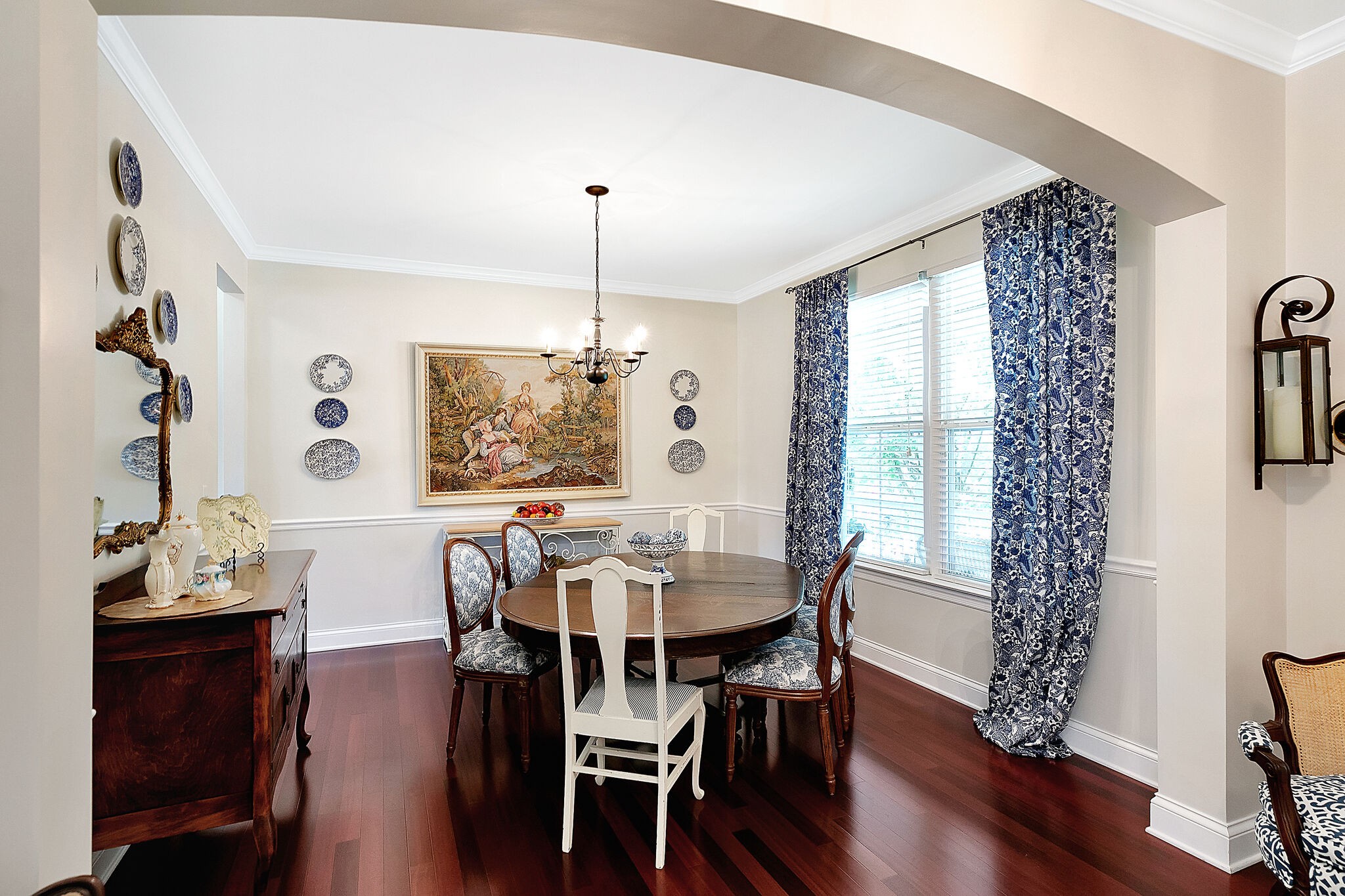 201 Verde Meadow Drive Franklin, TN 37067 - Photo 7 of 40 a view of a dining room with furniture window and wooden floor