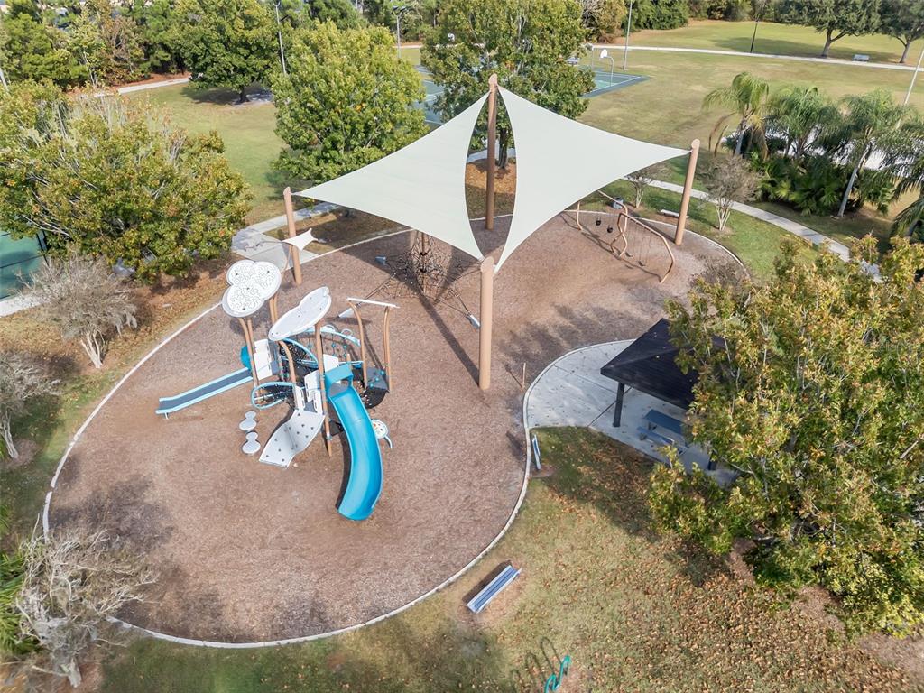 2626 Raccoon Run Lane Orlando, FL 32837 - Photo 59 of 62 an aerial view of a house with outdoor space and lake view