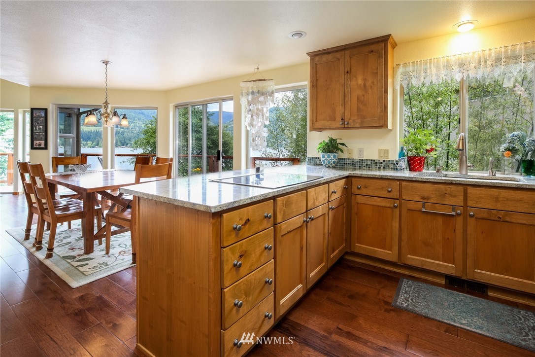 8 Inlet Circle Bellingham, WA 98229 - Photo 12 of 39 a kitchen with sink and large window