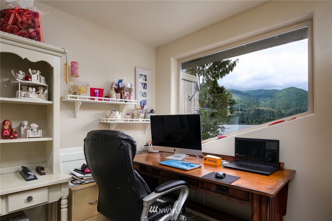 8 Inlet Circle Bellingham, WA 98229 - Photo 20 of 39 a view of a workspace with furniture and a window