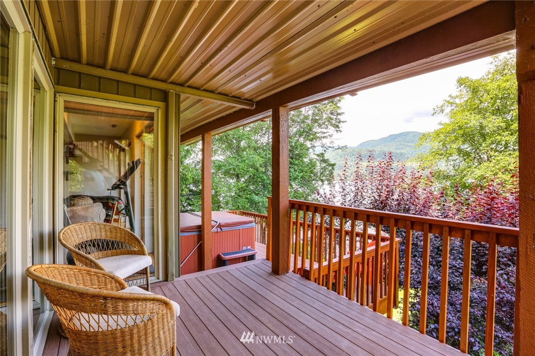 8 Inlet Circle Bellingham, WA 98229 - Photo 23 of 39 a view of balcony with wooden floor