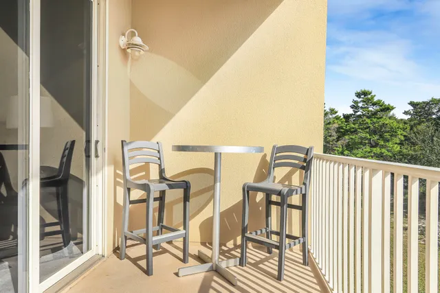 a view of balcony and patio