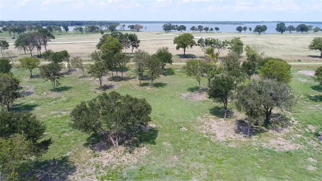 a view of a lake with a mountain in the back