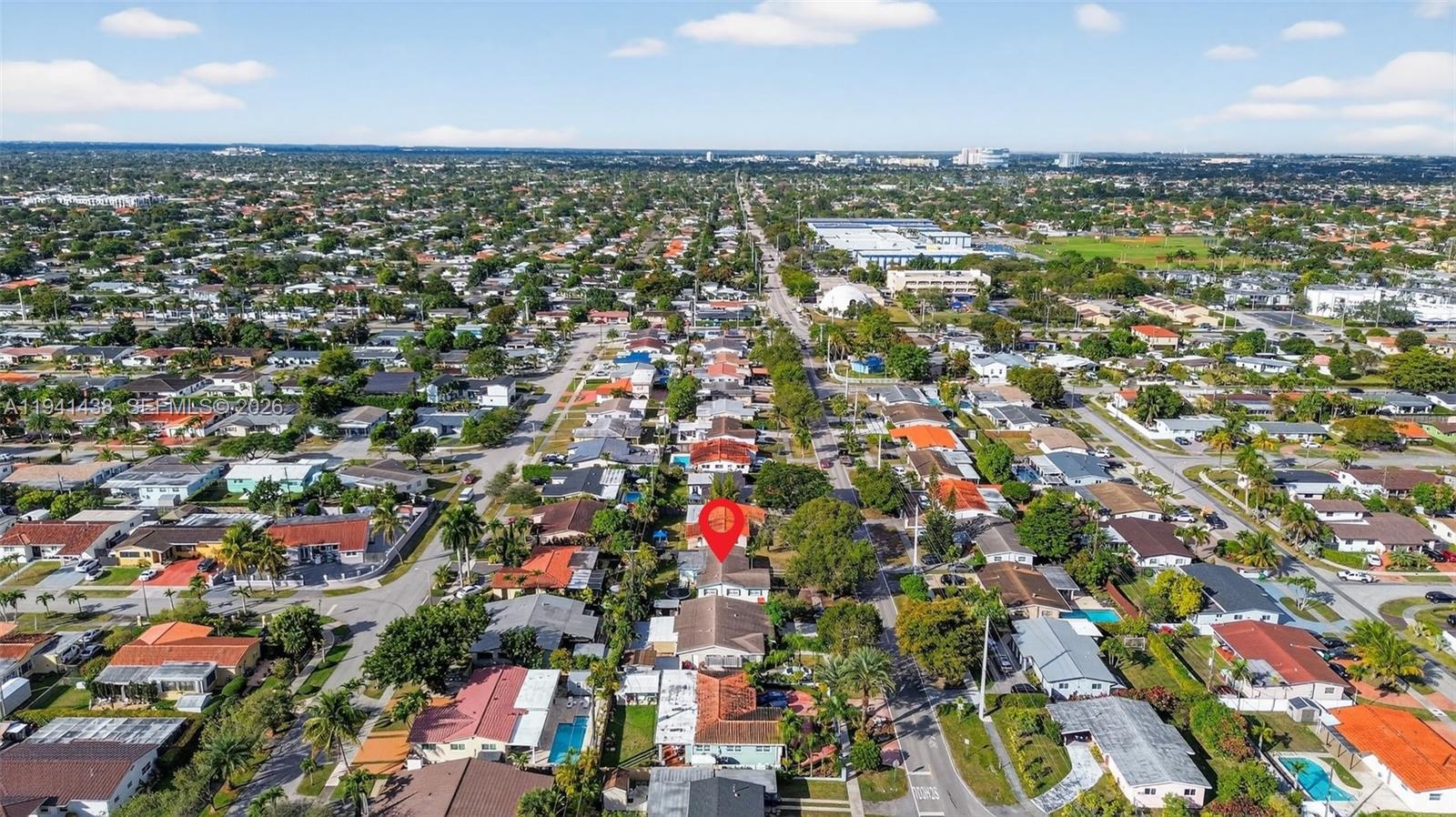 8500 Southwest 16th Street Miami, FL 33155 - Photo 23 of 26 an aerial view of city and lake