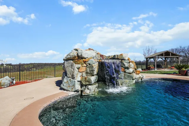a view of a house with a patio