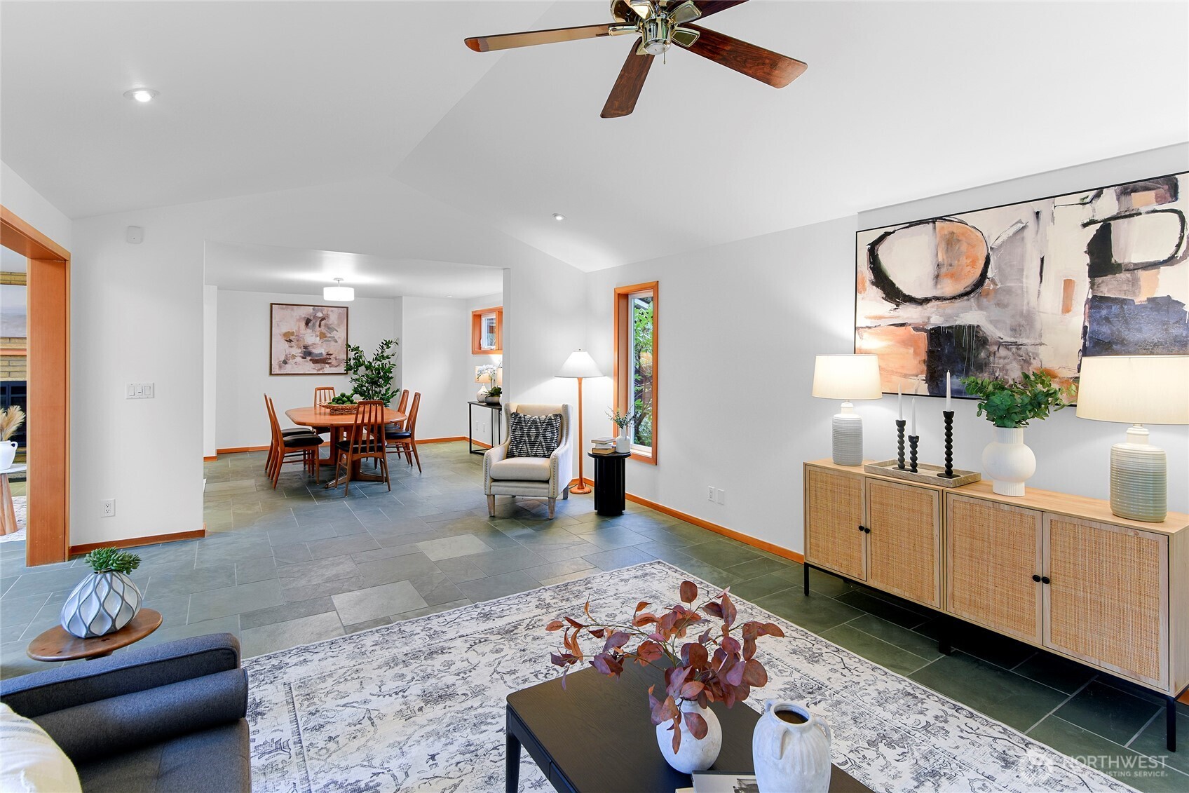 6133 Lariat Loop Bainbridge Island, WA 98110 - Photo 22 of 40 a living room with furniture and wooden floor