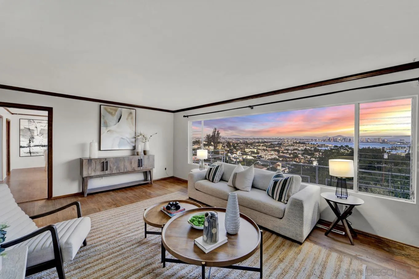 1141 Akron Street San Diego, CA 92106 - Photo 11 of 44 a living room with furniture and a large window