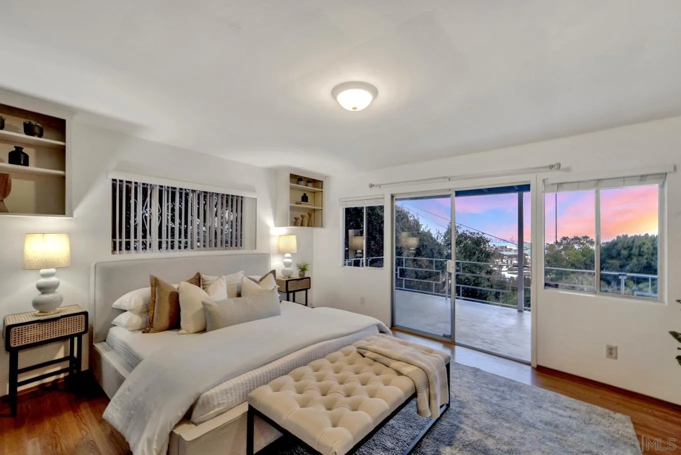 1141 Akron Street San Diego, CA 92106 - Photo 31 of 44 a bed room with a bed and a window