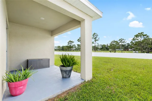 a house with a garden view