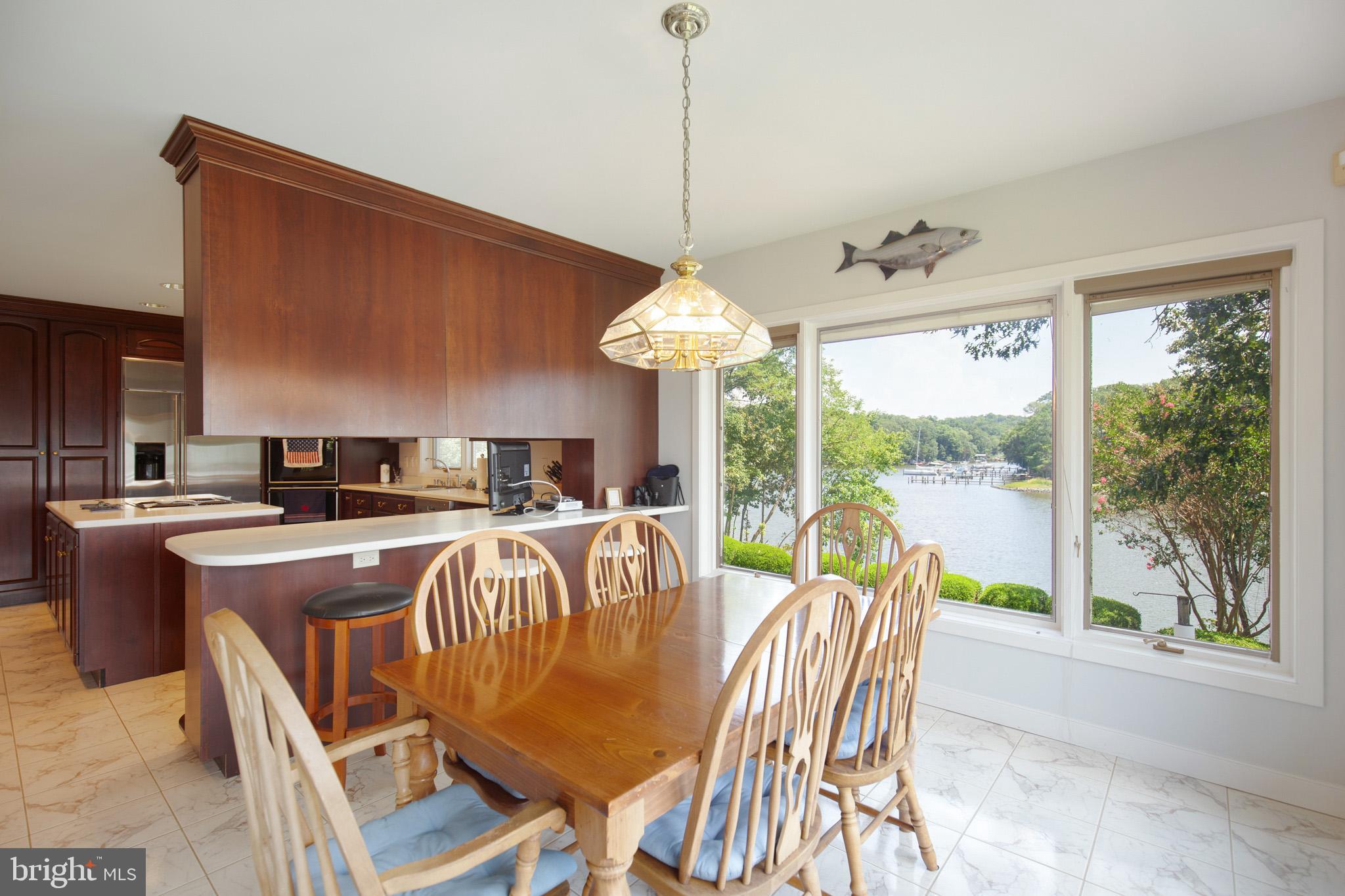 1285 Hollidge Road Lusby, MD 20657 - Photo 24 of 64 Kitchen and breakfast area, views to the south