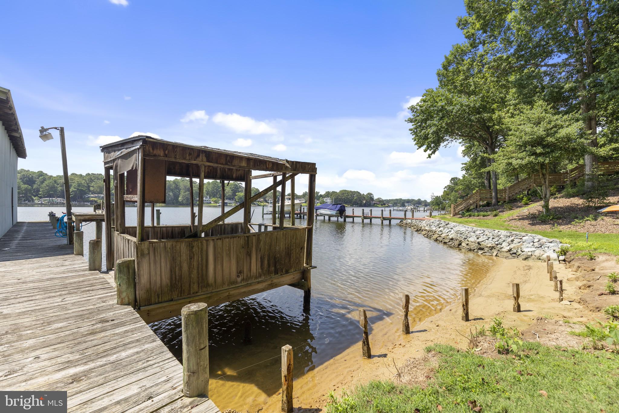 1285 Hollidge Road Lusby, MD 20657 - Photo 56 of 64 Beach, existing crab shack structure