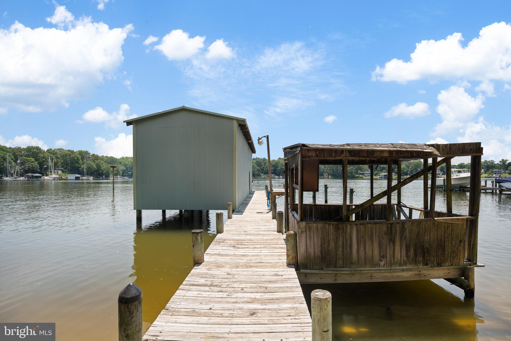 1285 Hollidge Road Lusby, MD 20657 - Photo 57 of 64 Pier with 50 x 17 boat house