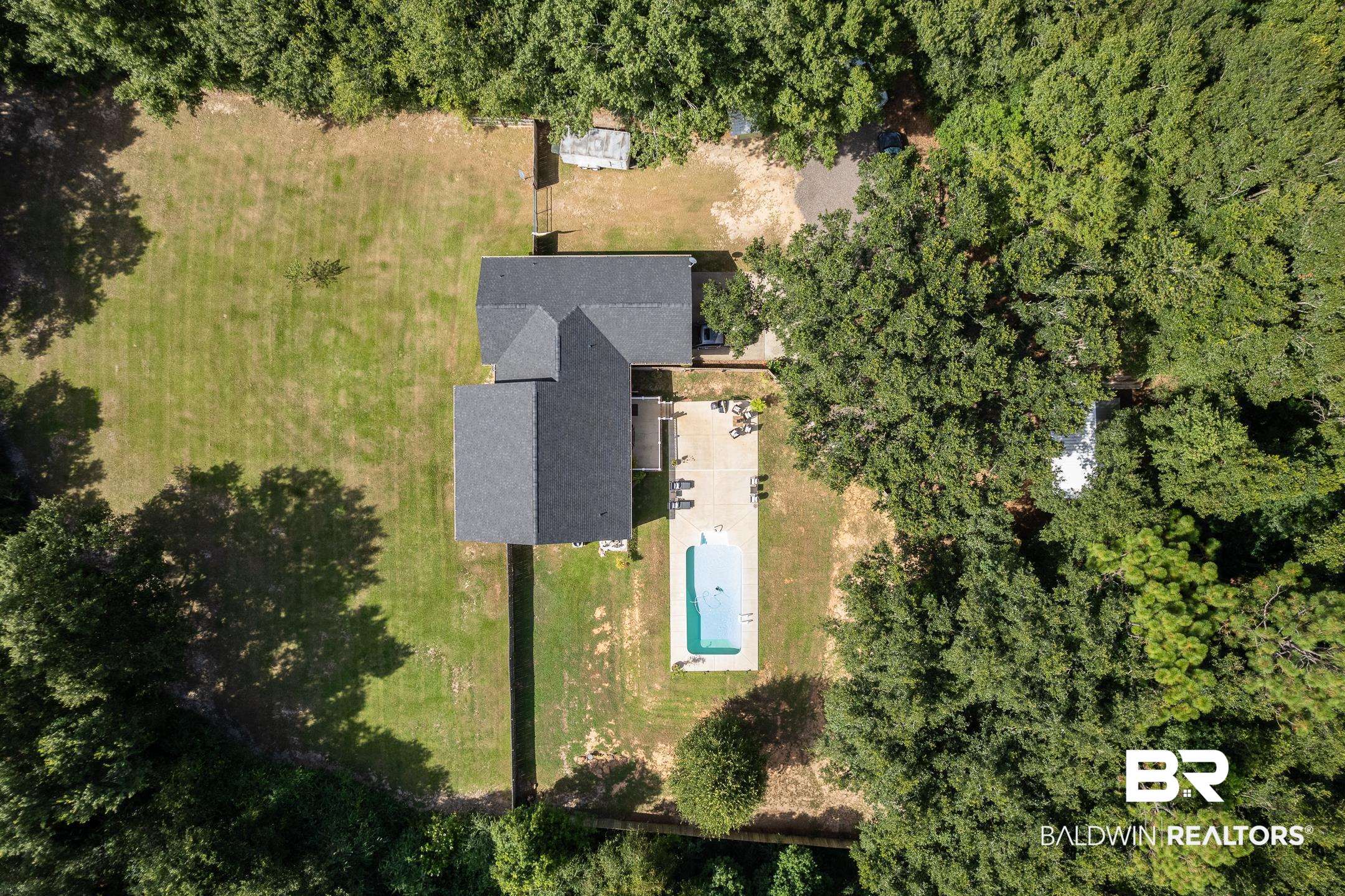 22424 Ard Road Robertsdale, AL 36567 - Photo 4 of 33 Aerial of Back Property