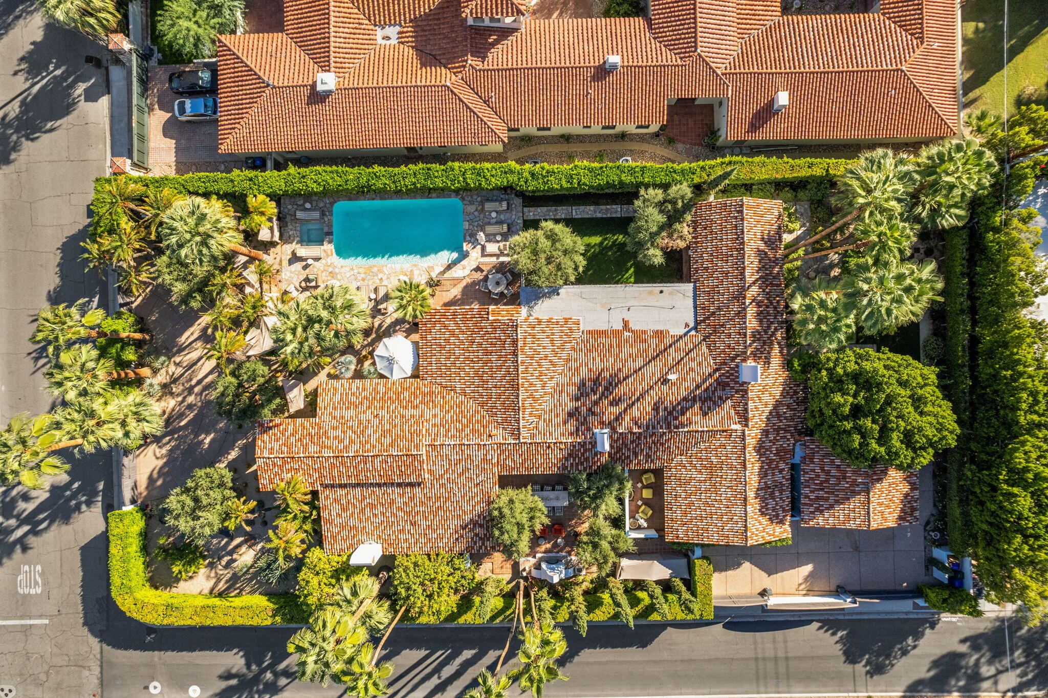 535 North Belardo Road Palm Springs, CA 92262 - Photo 27 of 45 an aerial view of a house with a yard
