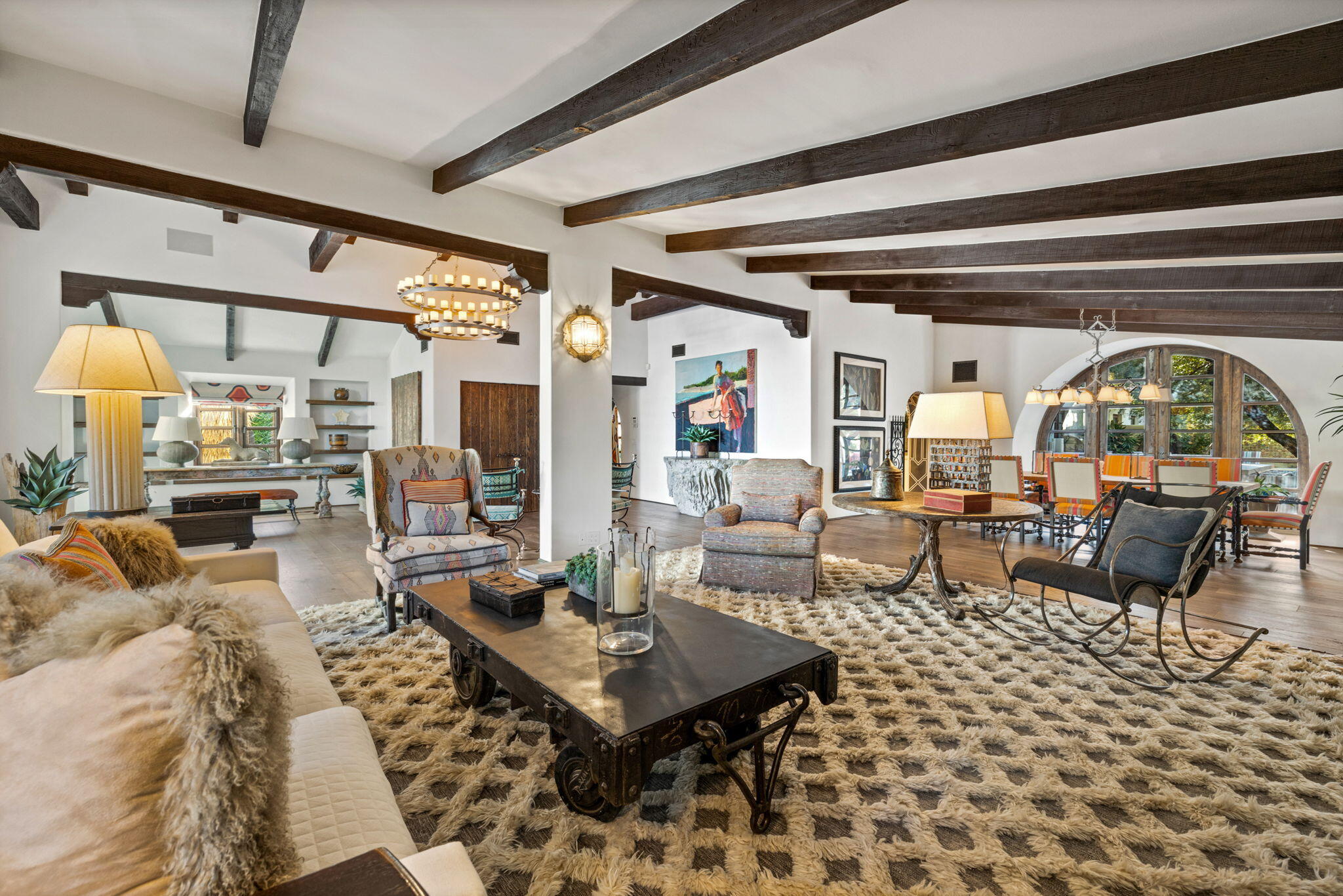 535 North Belardo Road Palm Springs, CA 92262 - Photo 8 of 45 a living room with lots of furniture and a rug