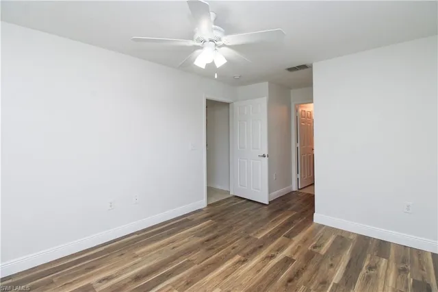 wooden floor in an empty room