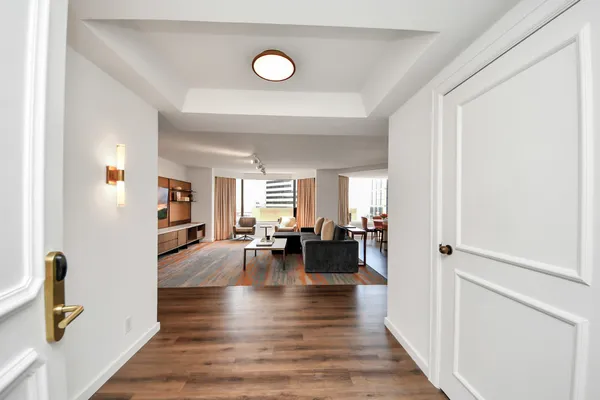 a view of a living room