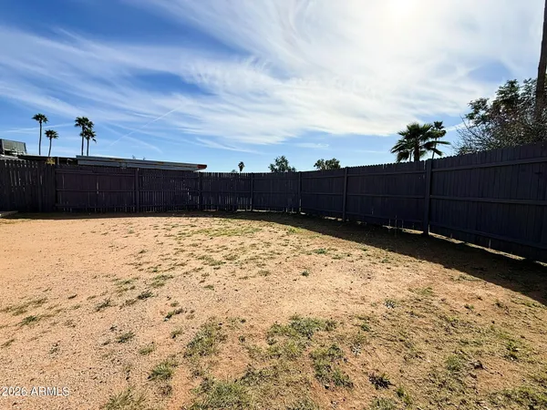 a view of wooden fence