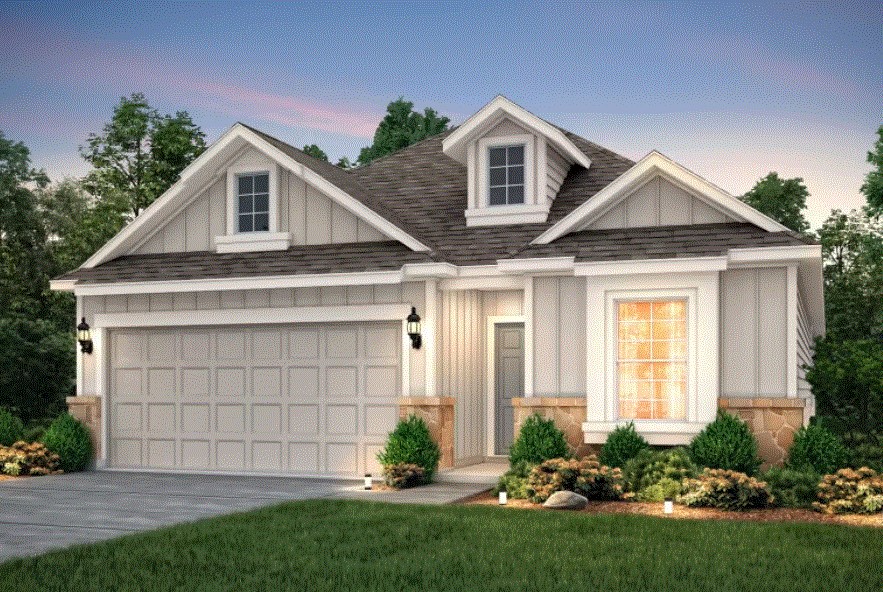 Pulte Homes, Fox Hollow elevation G, rendering