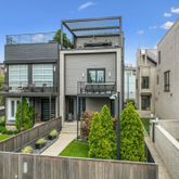 a house view with a garden space