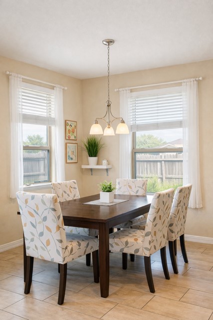 11613 Reading Court Austin, TX 78717 - Photo 7 of 16 a view of a dining room with furniture window and outside view