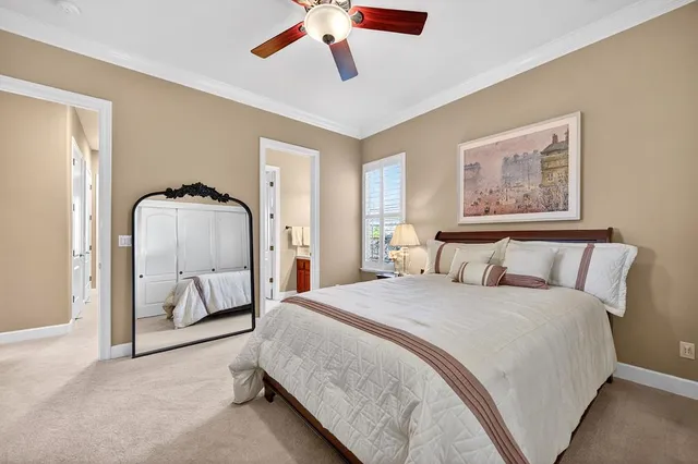 a view of a backyard with plants and wooden fence