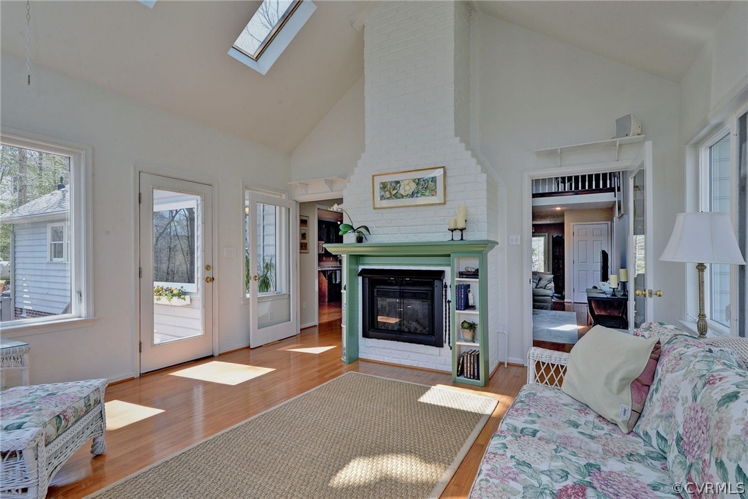 110 Westminster Place Williamsburg, VA 23188 - Photo 25 of 50 a living room with furniture and a fireplace