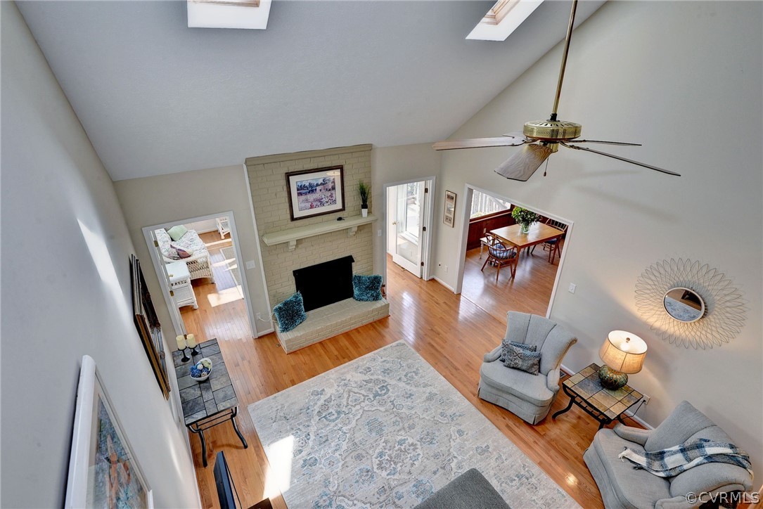 110 Westminster Place Williamsburg, VA 23188 - Photo 45 of 50 a living room with furniture and a fireplace