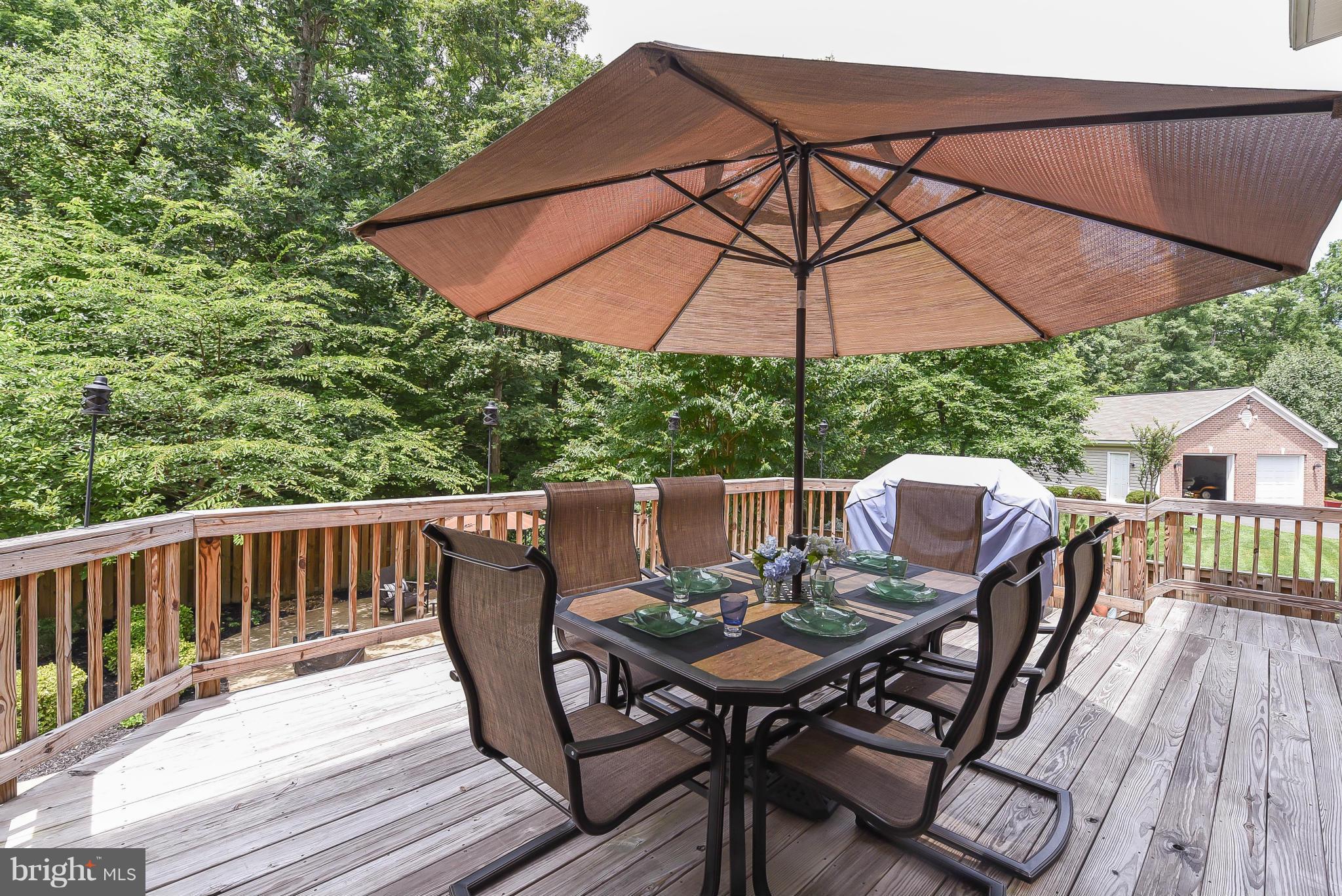 8109 Sinclair Mill Road Manassas, VA 20112 - Photo 24 of 29 Deck Over Looking Patio and Pool