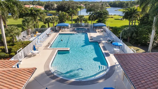 a view of a lake and mountain