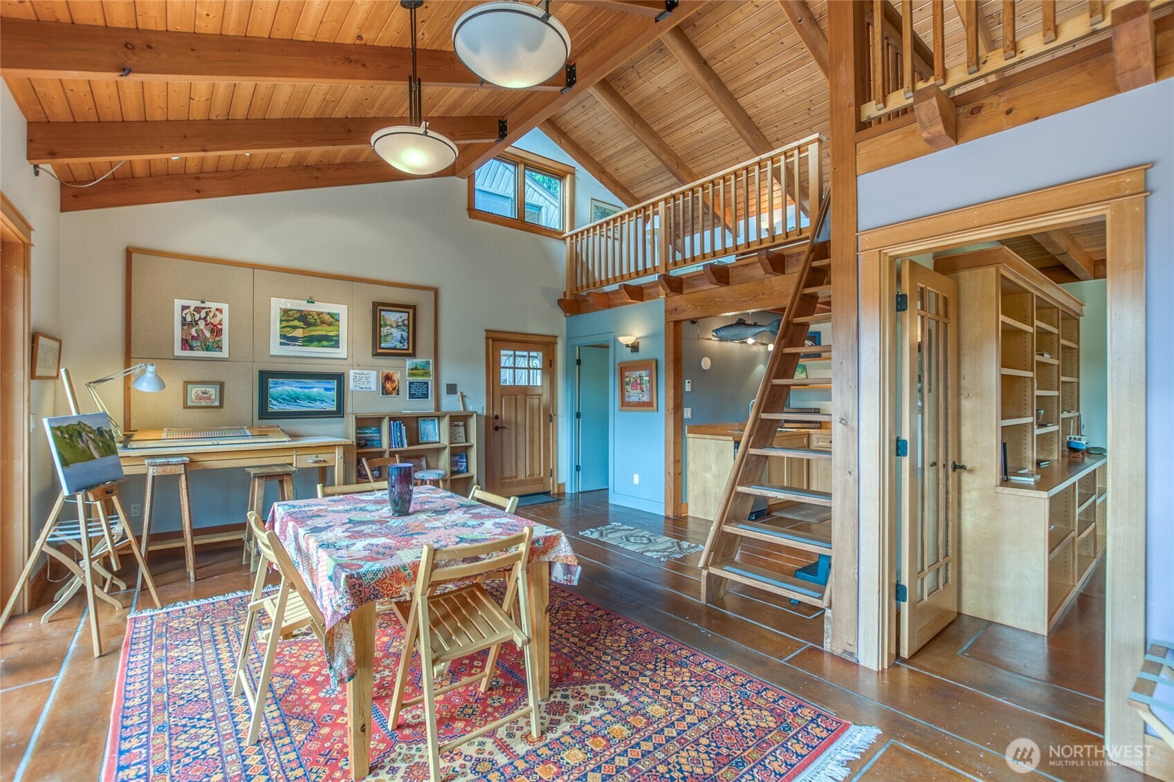 402 Cayou Valley Road Orcas Island, WA 98245 - Photo 34 of 40 a view of a dining room with furniture