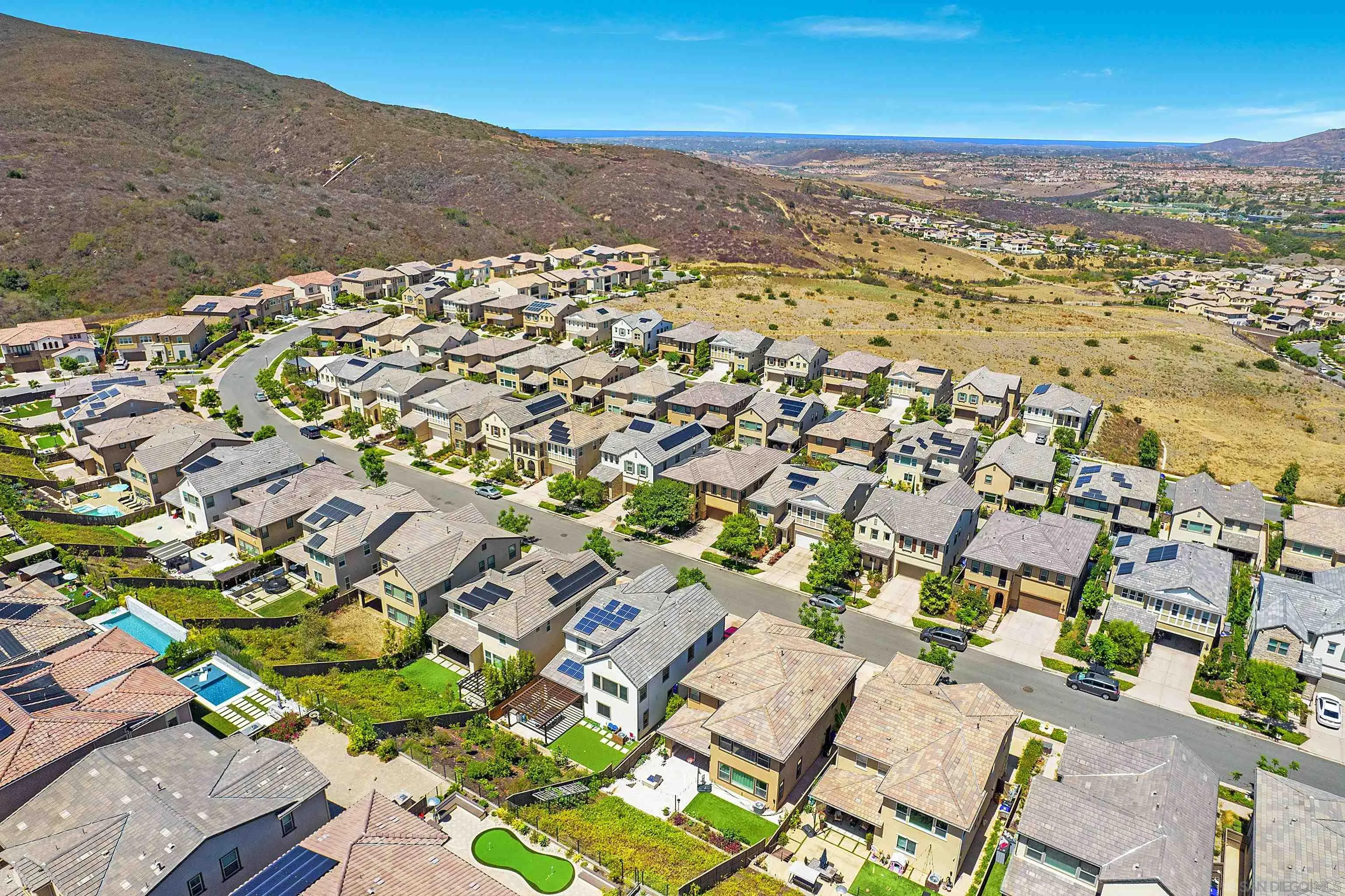 15901 Sarah Ridge Road San Diego, CA 92127 - Photo 28 of 34 an aerial view of residential houses with outdoor space