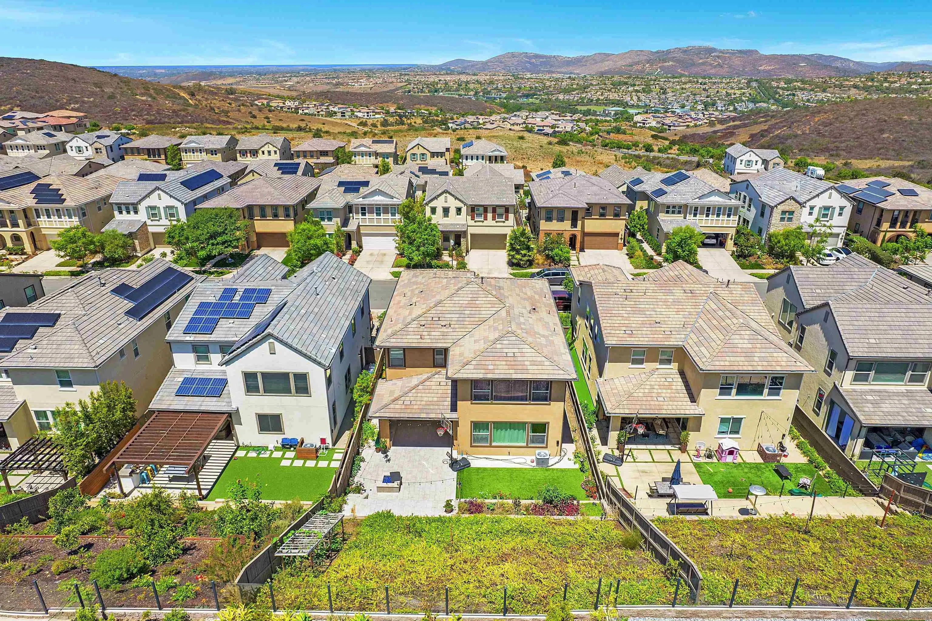 15901 Sarah Ridge Road San Diego, CA 92127 - Photo 30 of 34 an aerial view of residential houses with outdoor space and trees