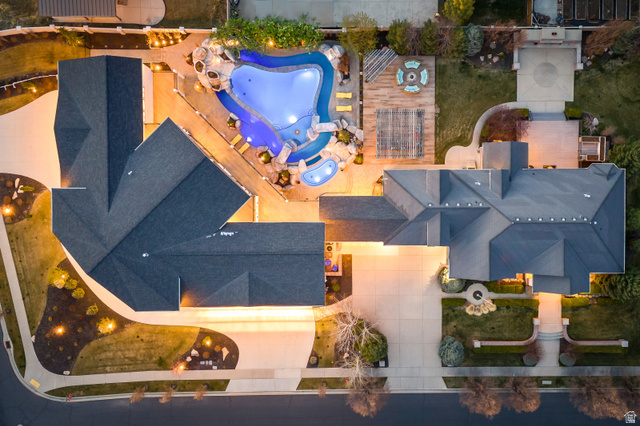 1263 Chapman Court Alpine, UT 84004 - Photo 18 of 83 Drone / aerial view of a pool