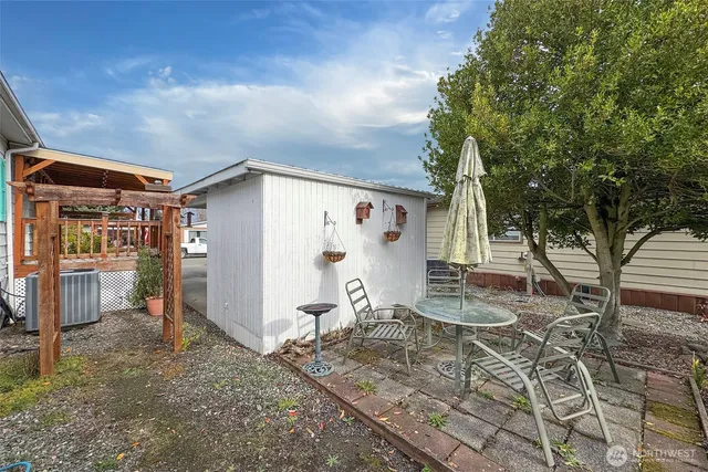 a view of a house with a street