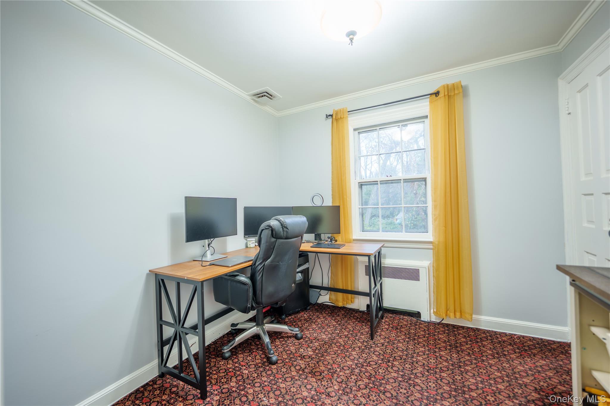 10 Hidden Pond Muttontown, NY 11545 - Photo 37 of 46 Upper Level Home office with dark carpet & small closet.