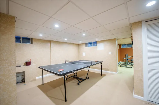 a view of a room with furniture