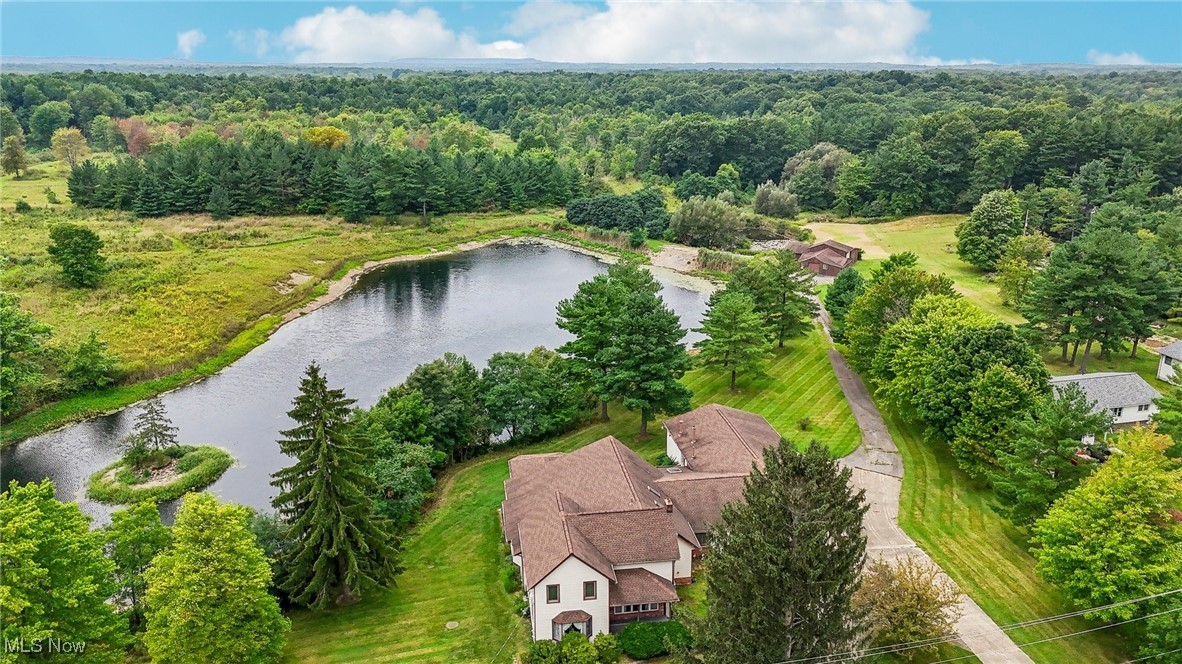 8924 Brakeman Road Chardon, OH 44024 - Photo 9 of 50 Aerial view featuring a water view