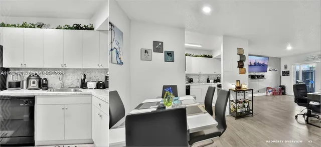 a bedroom with furniture and wooden floor