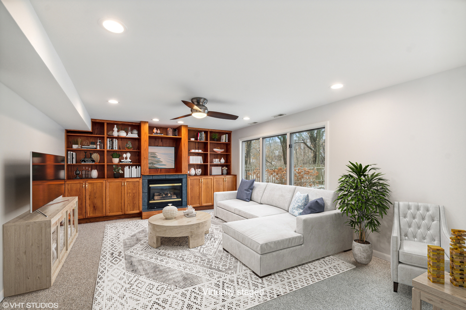 36 Forestway Drive Deerfield, IL 60015 - Photo 15 of 37 a living room with furniture and a large window