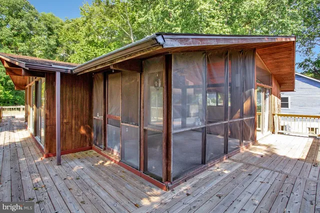 a backyard of a house with seating space