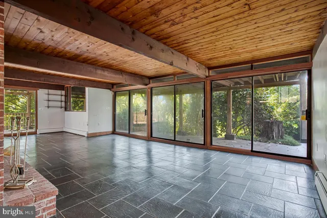 a view of front door