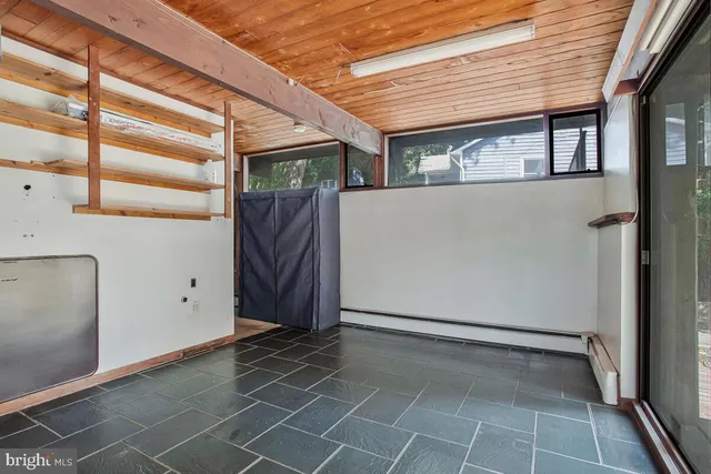 wooden floor in an empty room