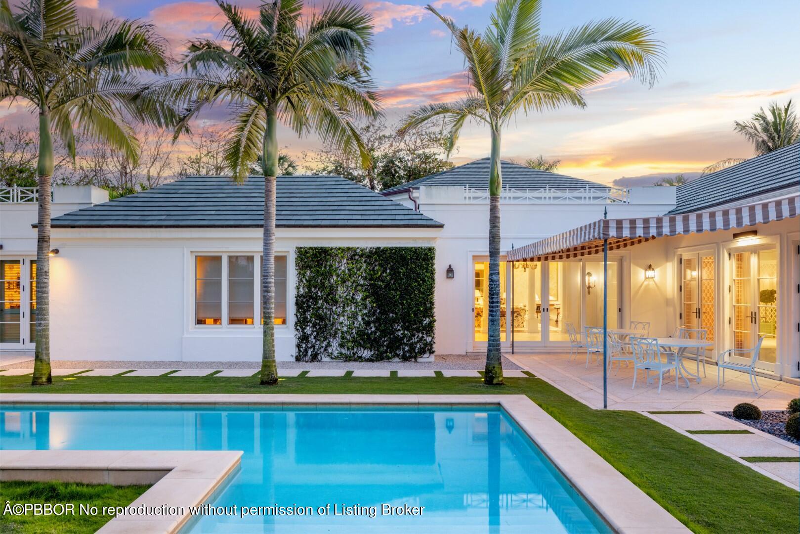 710 South County Road Palm Beach, FL 33480 - Photo 9 of 69 a front view of house with yard and outdoor seating