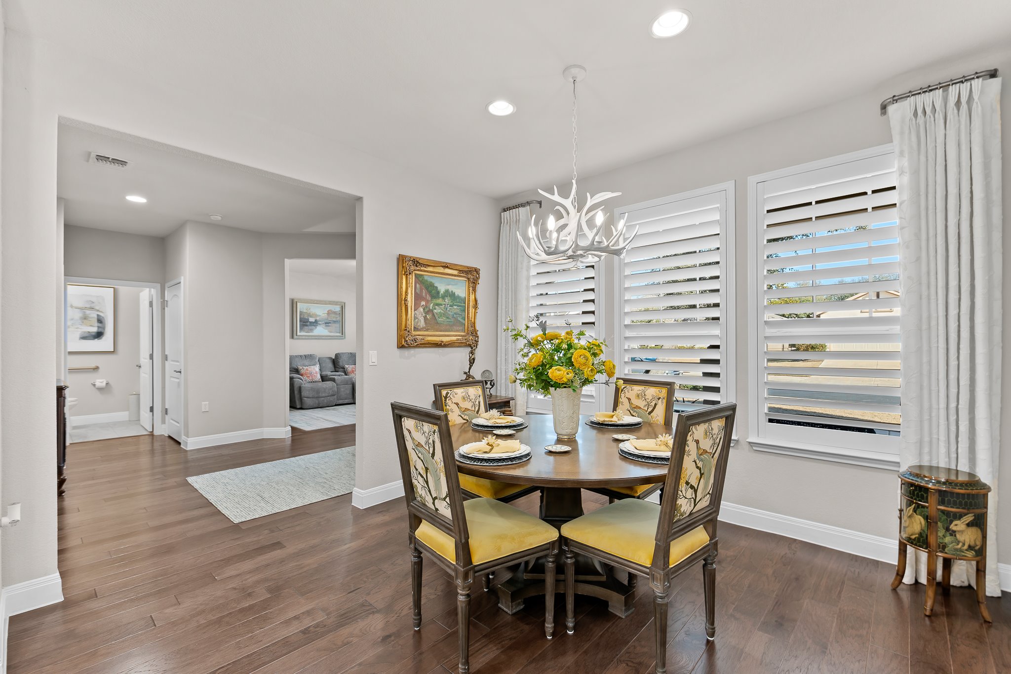 104 Marfa Cove Georgetown, TX 78633 - Photo 22 of 40 Another view of breakfast room with study beyond