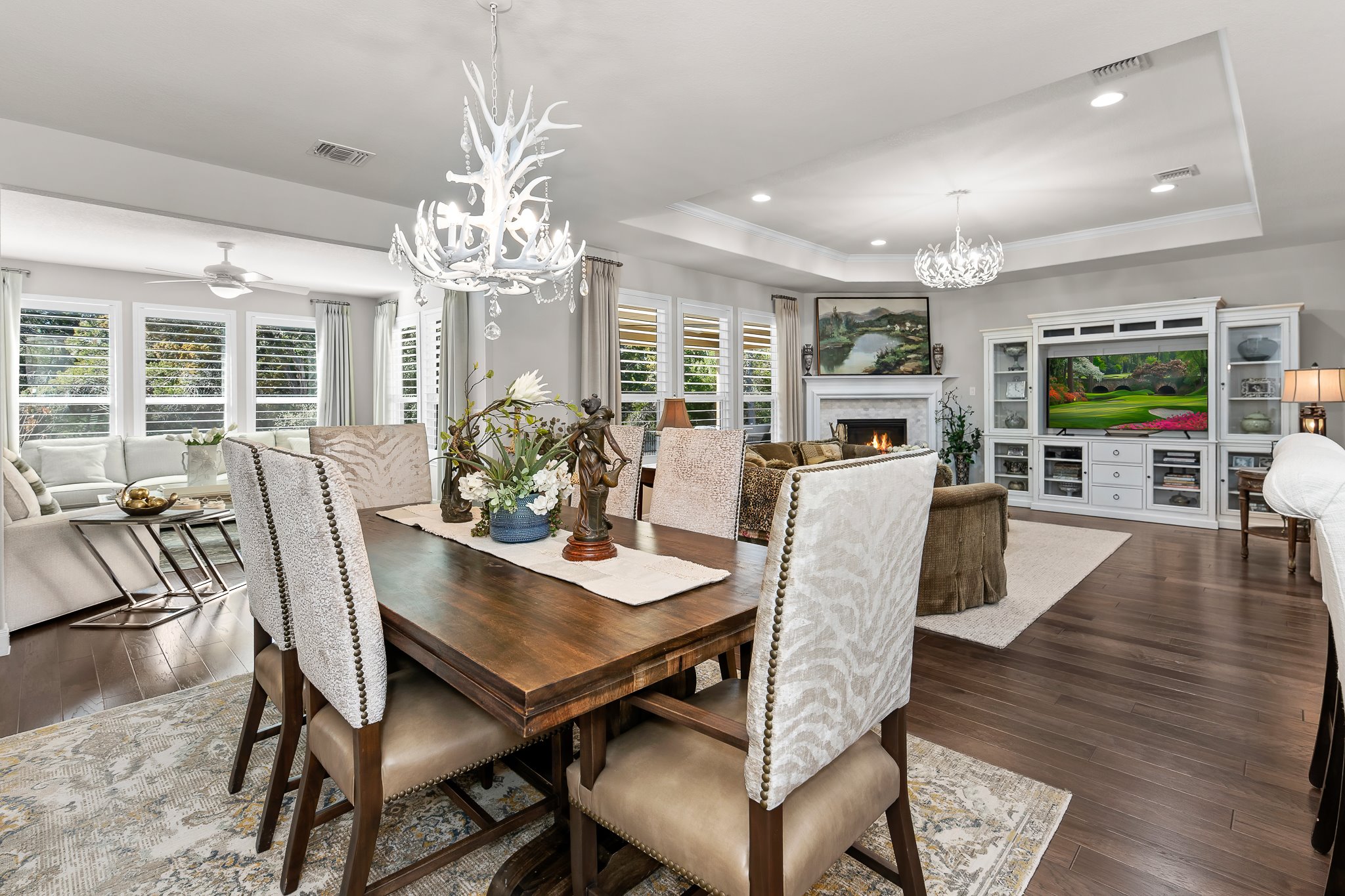 104 Marfa Cove Georgetown, TX 78633 - Photo 8 of 40 Different view of dining, living, and sunroom/flex