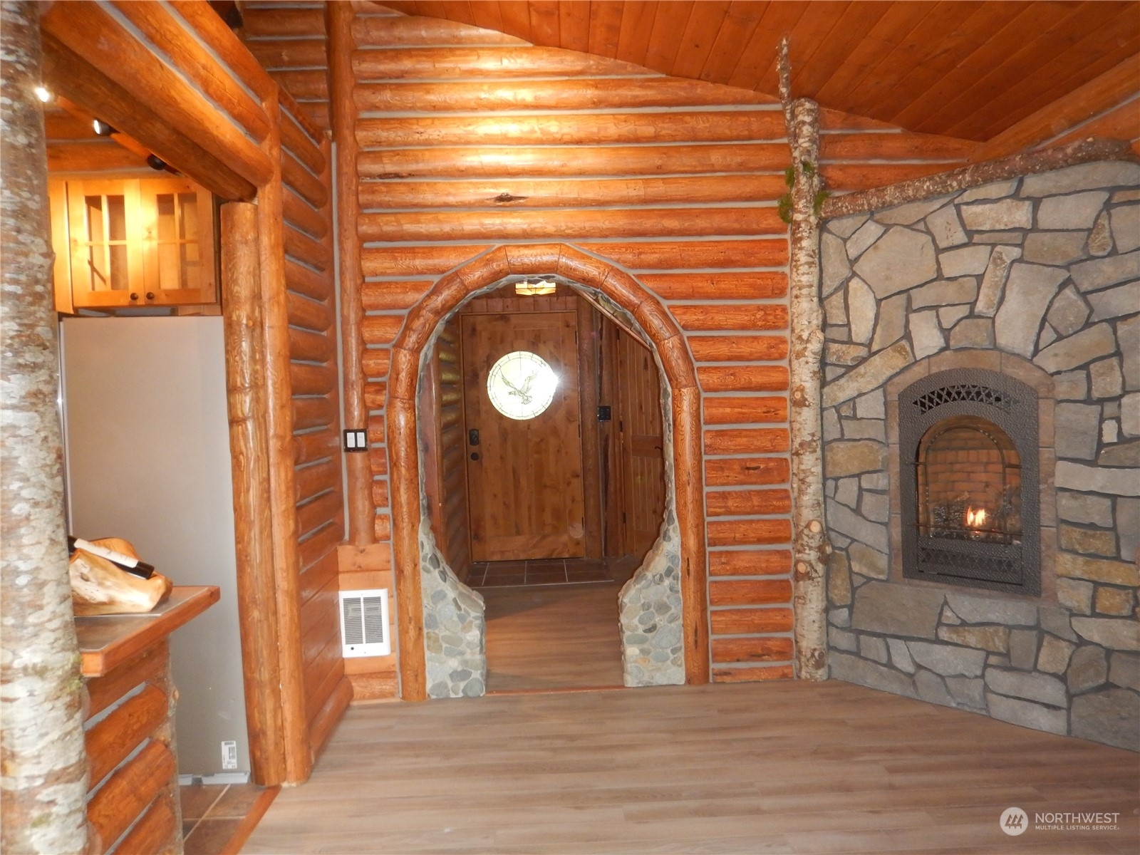 51614 South Riverside Road Gold Bar, WA 98251 - Photo 9 of 37 a view of a wooden door of the house